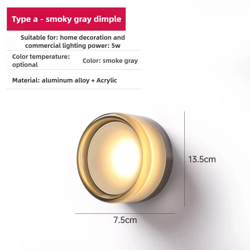 Ember Glow Acrylic Wall Sconce
