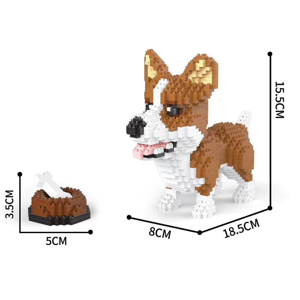 Wiener Dog Micro Block Set