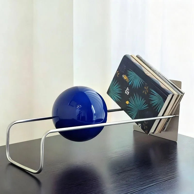 Tilted Iron Bookshelf