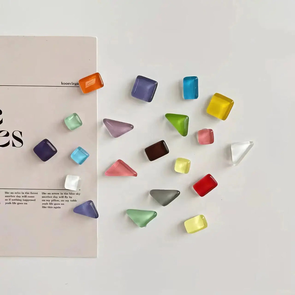 Whimsical Glass Mini Magnets