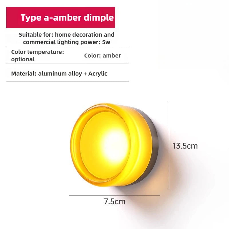 Ember Glow Acrylic Wall Sconce