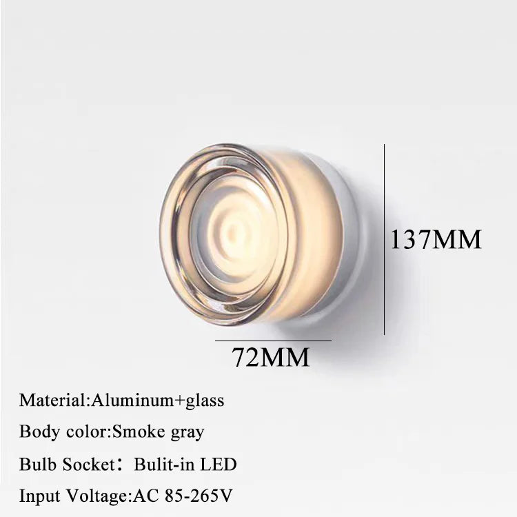Glass Orb Wall Sconce