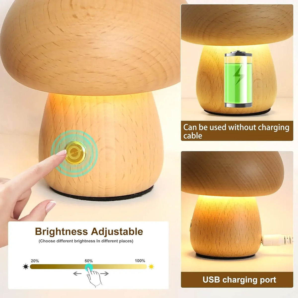 Glowing Mushroom Night Light