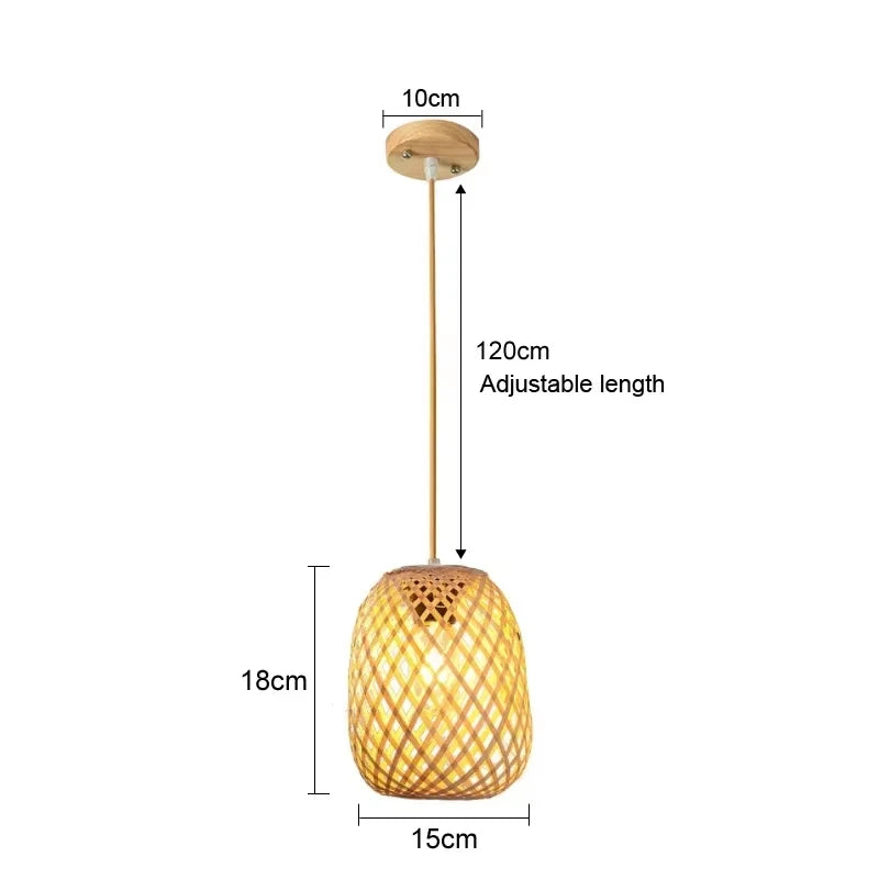 Handwoven Bamboo Glow Sconce