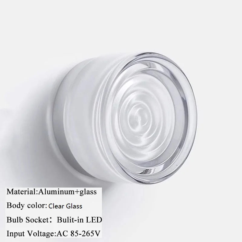 Glass Orb Wall Sconce