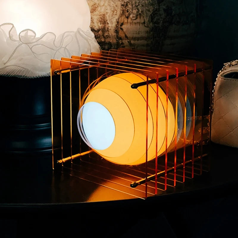 Layered Glow Acrylic Desk Lamp