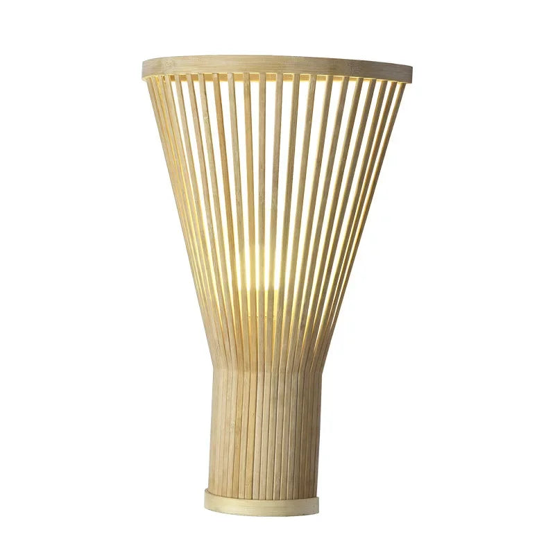 Handwoven Bamboo Glow Sconce