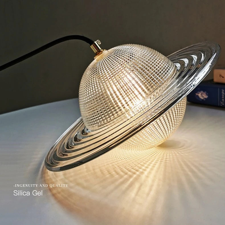 Glowing Glass Planet Pendant Lamp