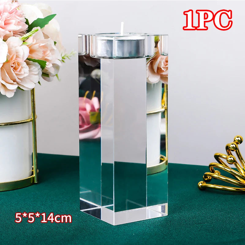 Crystal Cube Tealight Holder