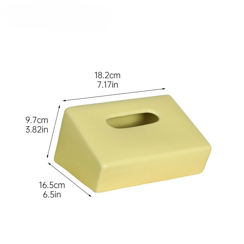 Ceramic Organizer Tissue Box