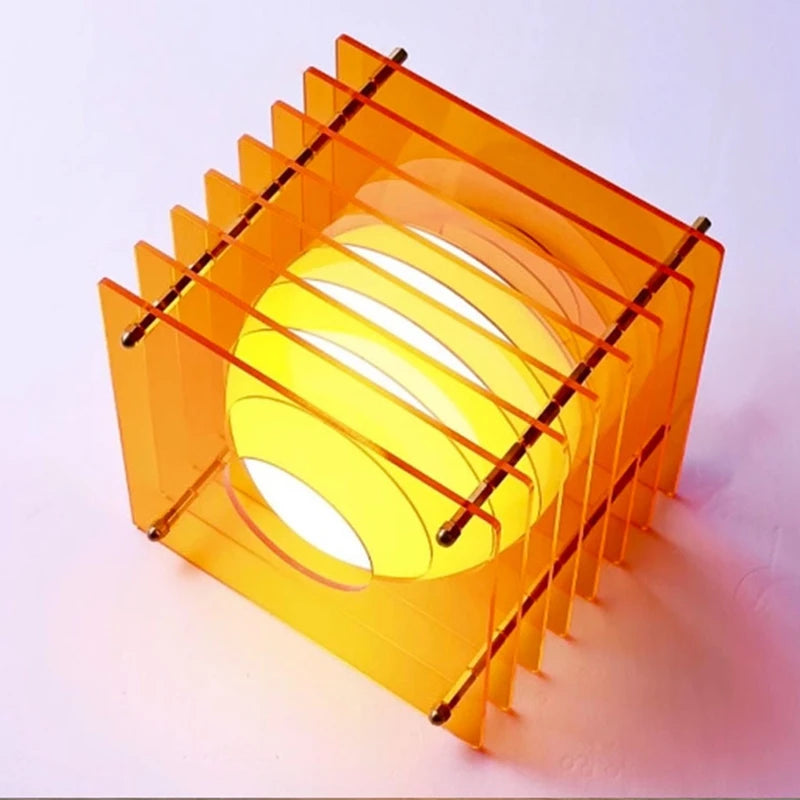 Layered Glow Acrylic Desk Lamp