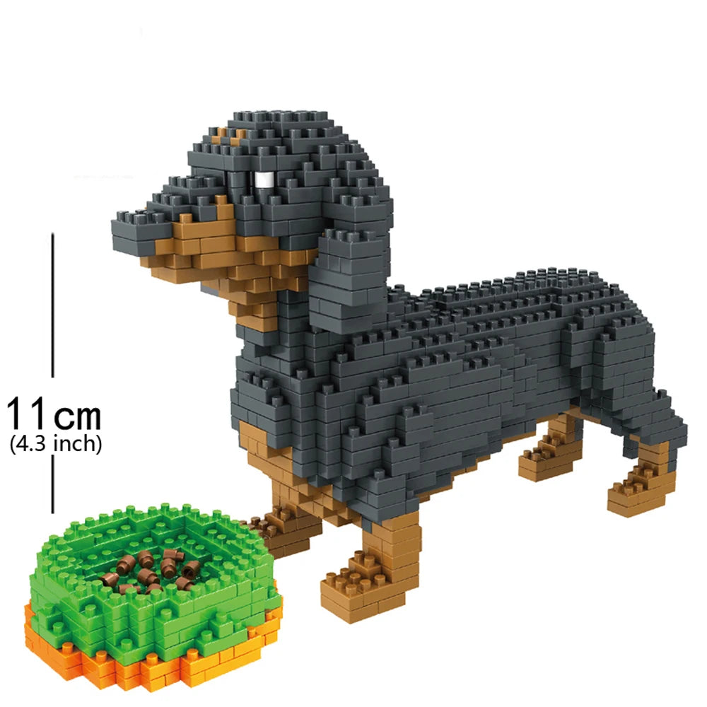 Wiener Dog Micro Block Set