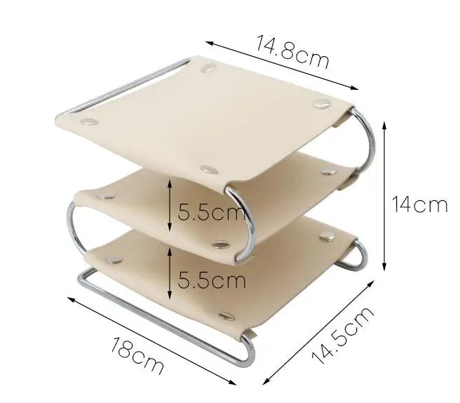 Layered Iron Desk Organizer