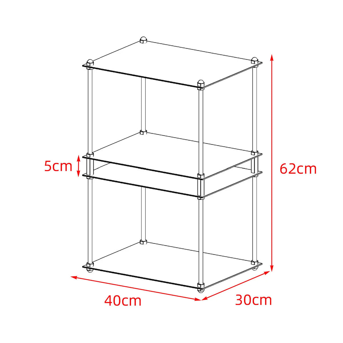 Staggered Industrial Metal Side Tables