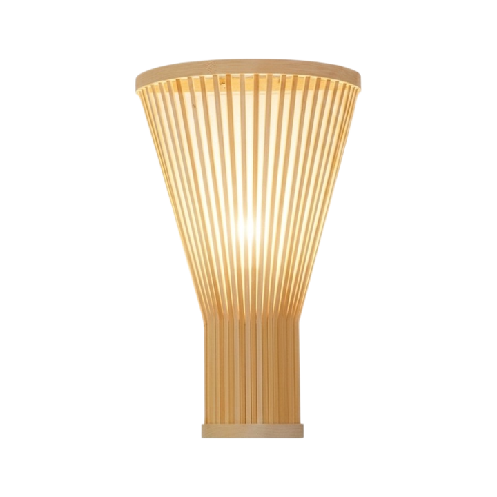 Handwoven Bamboo Glow Sconce