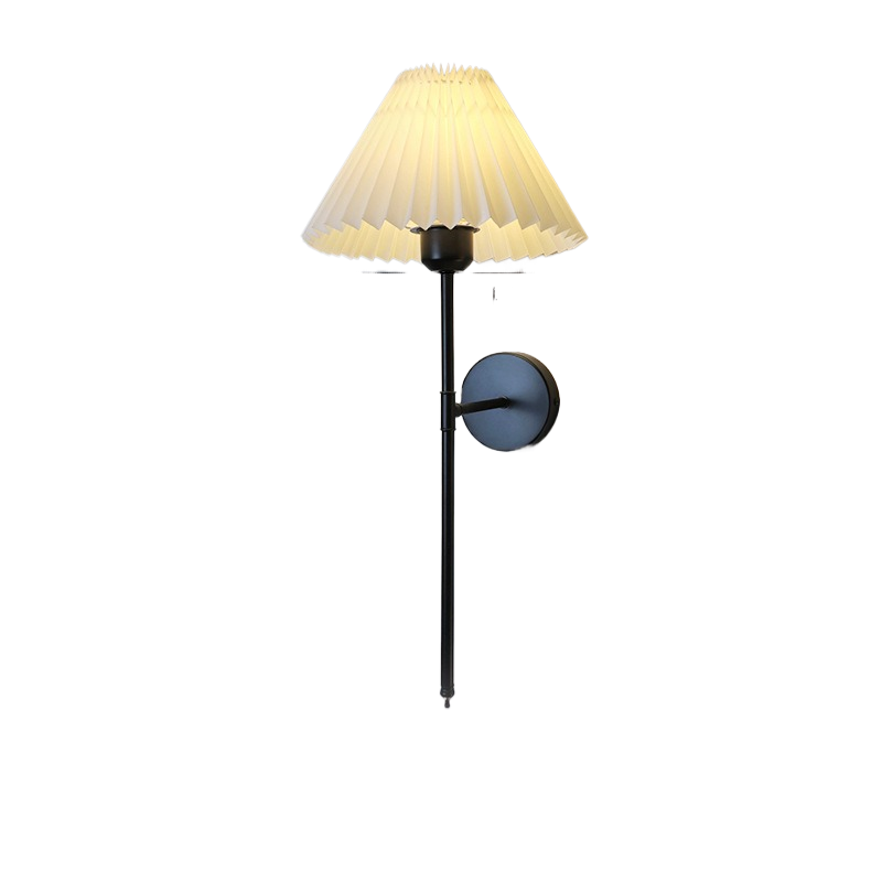 Fabric Shade Wall Sconce with Dimmable Glow