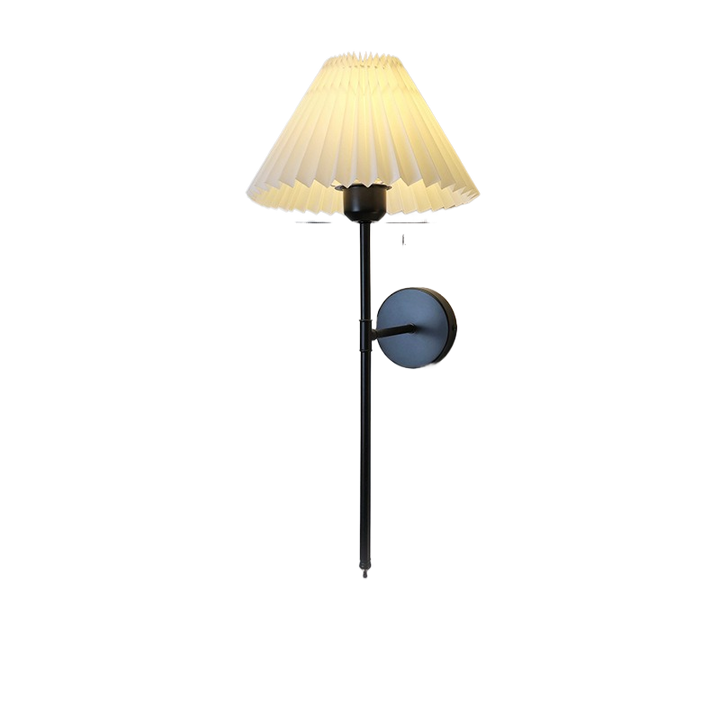 Fabric Shade Wall Sconce with Dimmable Glow